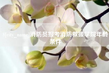 沈阳消防员报考消防救援学院年龄条件