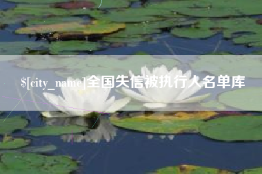 沈阳全国失信被执行人名单库
