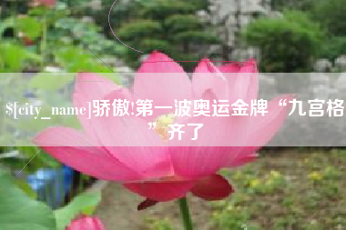 沈阳骄傲!第一波奥运金牌“九宫格”齐了