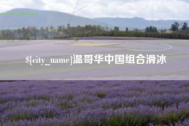 沈阳温哥华中国组合滑冰