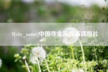 沈阳中国夺金海报高清图片