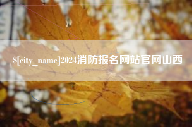 沈阳2024消防报名网站官网山西