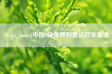 沈阳中国9块金牌的奥运冠军是谁