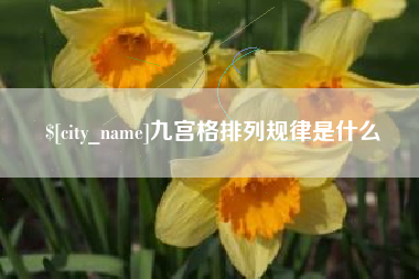 沈阳九宫格排列规律是什么