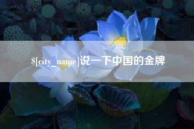 沈阳说一下中国的金牌