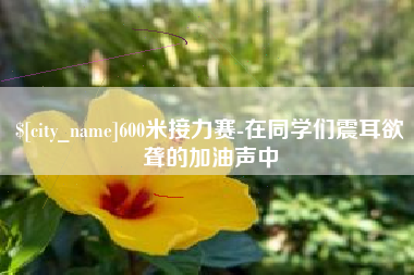 沈阳600米接力赛-在同学们震耳欲聋的加油声中