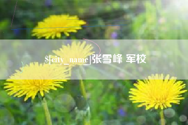 沈阳张雪峰 军校