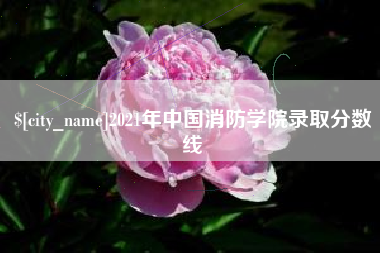 沈阳2021年中国消防学院录取分数线
