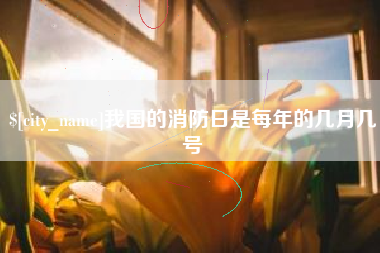 沈阳我国的消防日是每年的几月几号