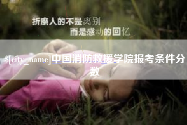 沈阳中国消防救援学院报考条件分数
