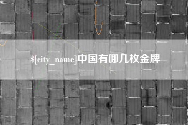 沈阳中国有哪几枚金牌