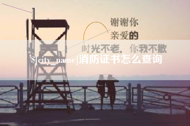 沈阳消防证书怎么查询