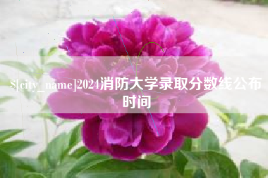 沈阳2024消防大学录取分数线公布时间