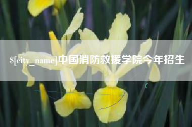 沈阳中国消防救援学院今年招生