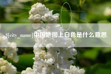 沈阳中国地图上白色是什么意思
