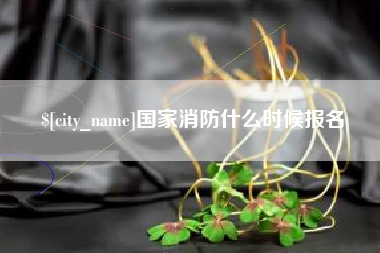 沈阳国家消防什么时候报名
