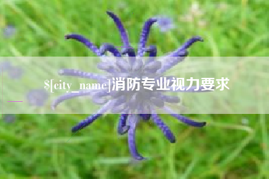 沈阳消防专业视力要求