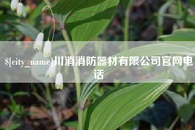 沈阳川消消防器材有限公司官网电话
