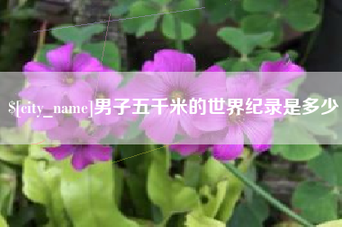 沈阳男子五千米的世界纪录是多少