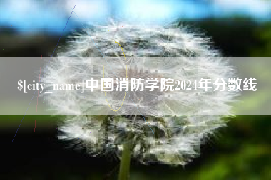沈阳中国消防学院2024年分数线