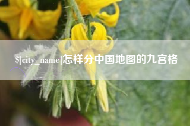 沈阳怎样分中国地图的九宫格
