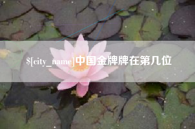沈阳中国金牌牌在第几位