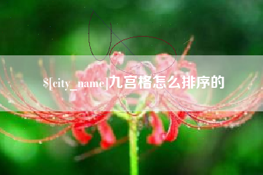 沈阳九宫格怎么排序的