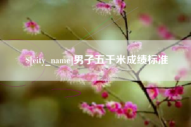 沈阳男子五千米成绩标准
