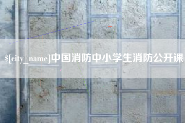 沈阳中国消防中小学生消防公开课