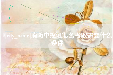 沈阳消防中控证怎么考取需要什么条件