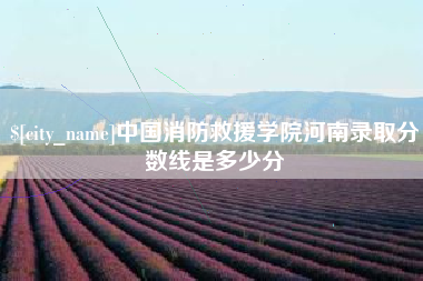 沈阳中国消防救援学院河南录取分数线是多少分