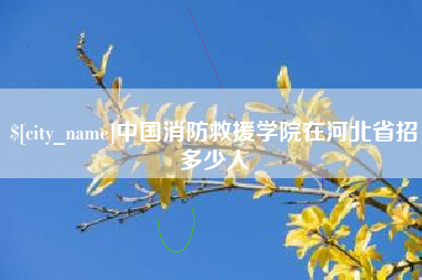 沈阳中国消防救援学院在河北省招多少人