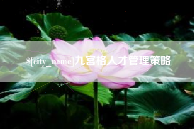 沈阳九宫格人才管理策略