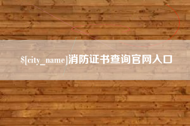 沈阳消防证书查询官网入口