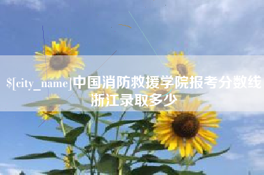 沈阳中国消防救援学院报考分数线浙江录取多少