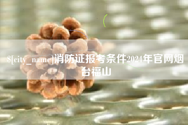 沈阳消防证报考条件2024年官网烟台福山